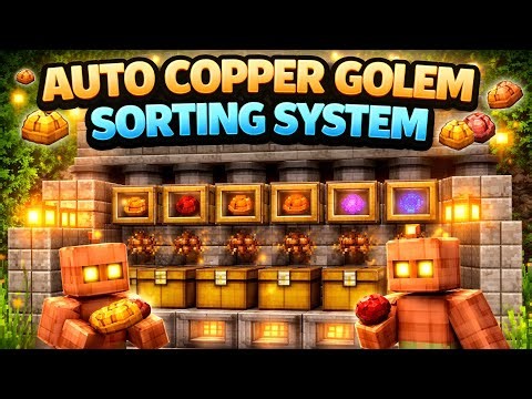 Ultimate Auto Copper Golem Sorting System Guide — Fast, Smart Item Automation in Minecraft 1.21+