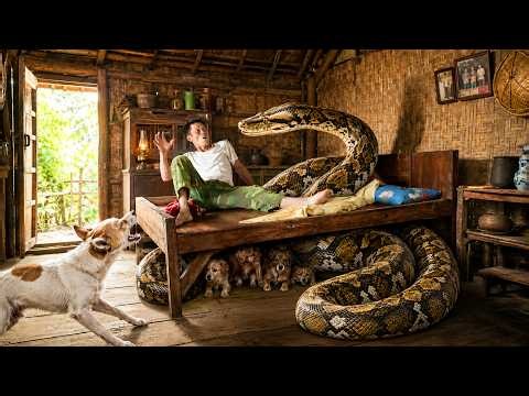 72 Hours Survival: Giant Python Found Hiding Under The Bedroom Bed | Shocking Rescue Moment!