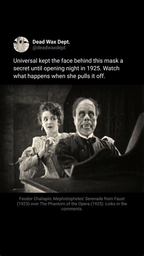 Universal kept this face secret until opening night (The Phantom of the Opera, 1925)