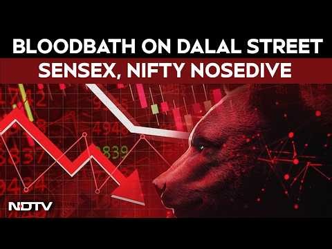 Stock Market India News | Sensex Crashes 1,500 Points, Rupee Hits Fresh Low Amid Hormuz Uncertainty