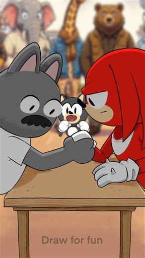Why Knuckles lose ? Sonic animation #sonic #sonicthehedgehog #shorts