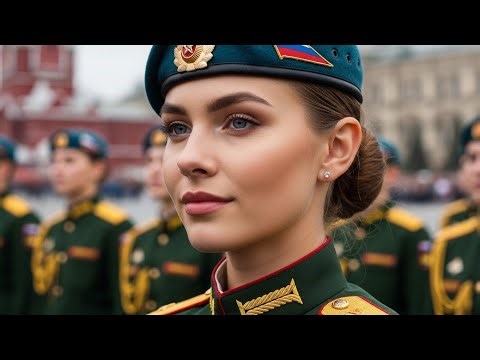 Viral Russian Women Soldiers Parade Perfect Formation & Intimidating Presence!