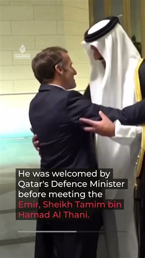 Macron visits Qatar amid push to secure Gulf fuel supplies | AJ #shorts