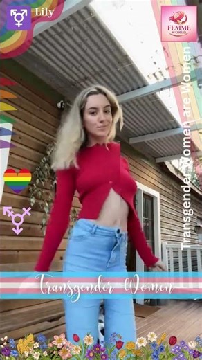 Lily – Beautiful Male to Female Trans Woman 👑🏳️‍⚧️ #shorts #transgender #viral