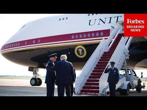 BREAKING NEWS: President Trump Takes First Flight On New Air Force One