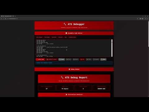 ATS Web Based 6502 Debugger