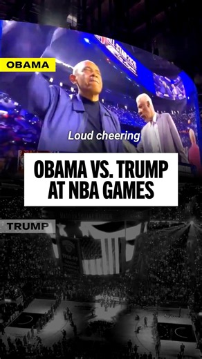Obama at the NBA All-Star Game vs. Trump at the NBA Finals