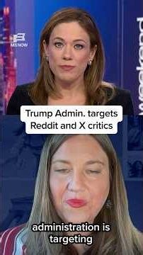 Trump Admin. targets Reddit and X Critics