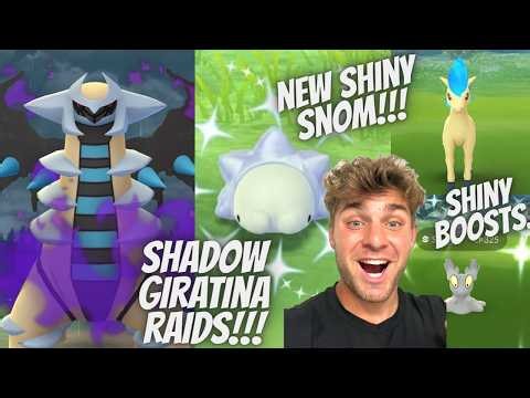 ✨Shadow Giratina Raids & NEW Shiny Snom Hunt LIVE in Pokemon Go!✨