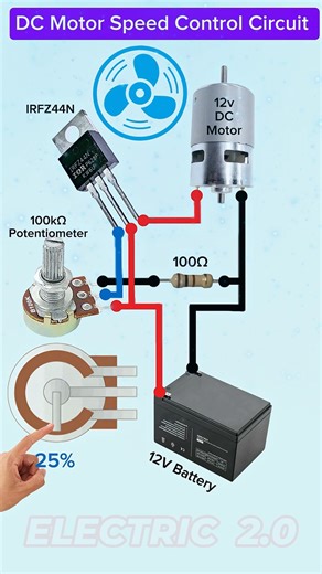 Speed Controller Circuit #DCMotor #Diagram #motor | Electric 2.0