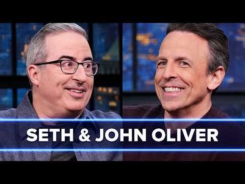 John Oliver Thinks Prince Andrew’s Arrest Photo Belongs in the Louvre, Talks Mets vs. Yankees