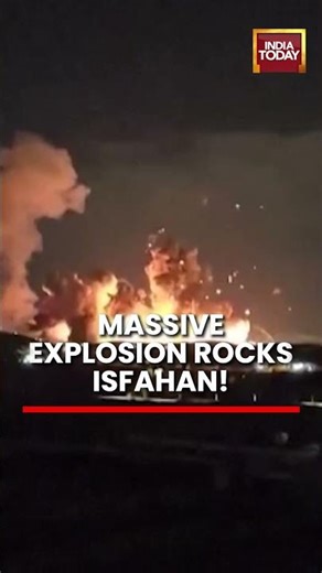 US Iran War: Massive Explosion Rocks Isfahan After US‑Israeli Airstrike; Trump Shares Video #trump