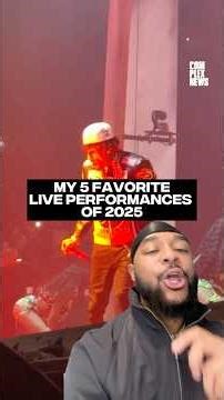 Jordan Rose's five favorite live performances of 2025. What were yours? #complexnews