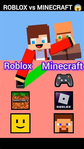 ROBLOX vs MINECRAFT 😱 Which Game is BETTER?! Mikey Chooses Battle! 🎮#maizen #animation #mikey #jj