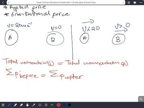 3. Grade 12 Physics: Conservation of Linear Momentum & Types of Collisions Explained. Sir Mike Maths