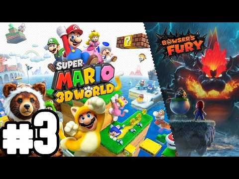 World 3 Super Mario 3D World + Bowsers Fury Full 100% Walkthrough