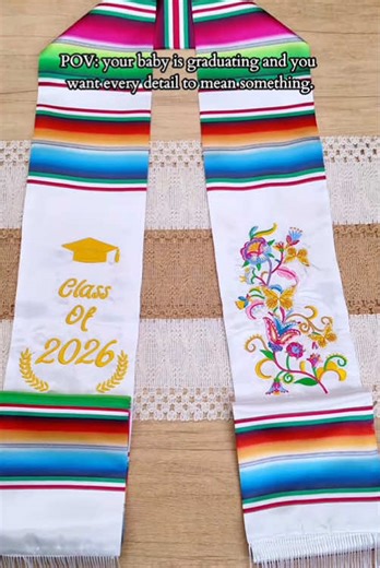 Stunning Graduation Stole for Class of 2026