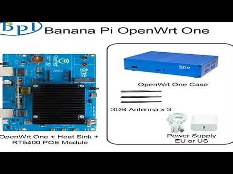 #Banana Pi OpenWrt One MediaTek MT7981B 1GB DDR4 2.5GbE RJ45 and Gigabit Ethernet RJ45 256 MiB SPI