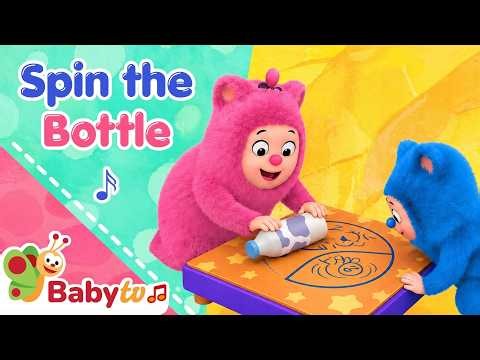 Billy & Bam Bam Play Challenge or Surprise 🌀 Where Will It Stop? | BabyTV Animation