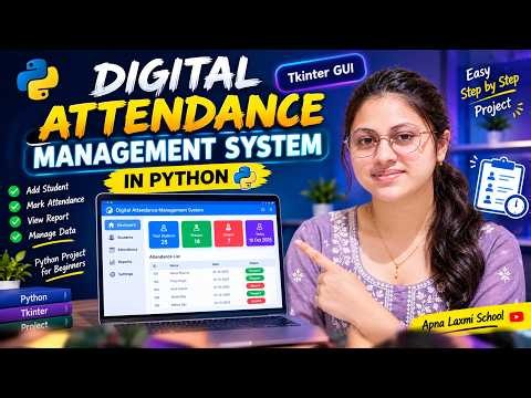 Digital Attendance System in Python | Python Project for Beginners | Tkinter GUI