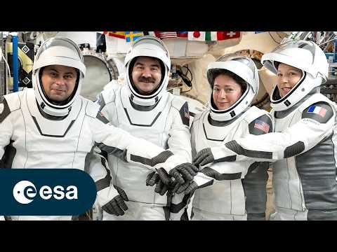 Crew-12 Hatch Close with Sophie Adenot | εpsilon mission (Official broadcast)
