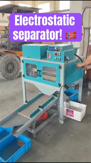 Electrostatic separator! #scraper #electrician #uk #norway #germany
