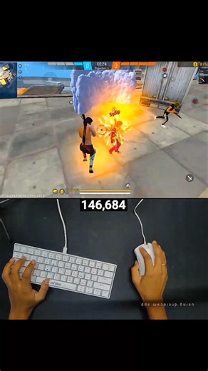 Mastering Free Fire: Keyboard and Mouse Gameplay with Handcam