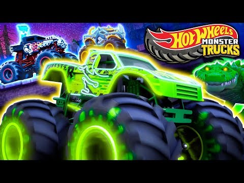 Hot Wheels Monster Trucks Glow in the Dark! 2 HRS