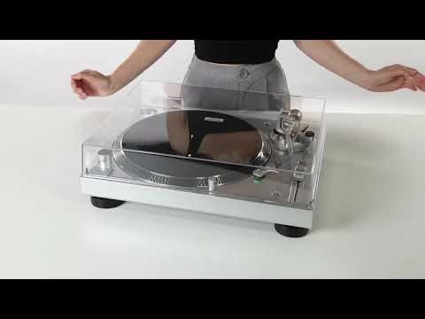 Audio Technica LP120XUSBSV Manual Direct Drive Turntable Analogue & USB Silver #audio