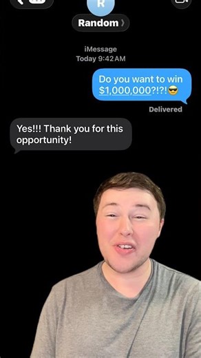 $1,000,000!!!😎 *Texting Random Numbers!* #shorts