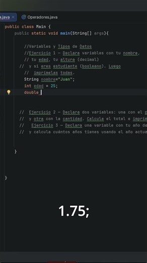 Java Ejercicios #1 | Resuelve Variables Fácil