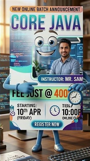 Master Core Java | Live Training by Mr. Samba | April 13 | Beginner to Pro