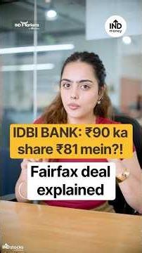 IDBI Bank Sold to Fairfax? IDBI ₹52,878 Crore Deal Explained