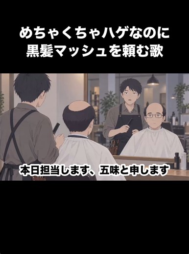 めちゃくちゃハゲなのに黒髪マッシュを頼む歌 出演：五味、小野田、（山本） #山本エンカウント