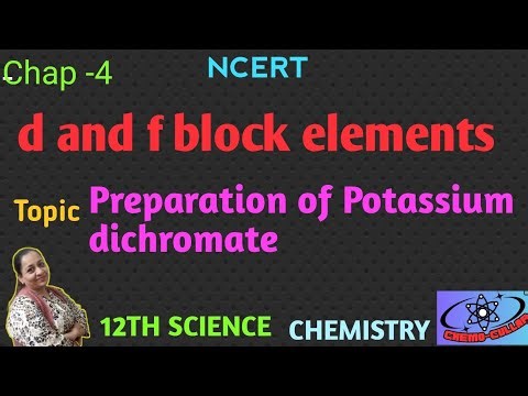 CLASS-12 CHEMISTRY NCERT CHEP-4 Topic- Preparation of potassium dichromate By ALPA PARMAR