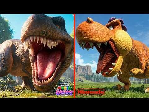 We Made All The Dinosaur Fight Scenes in Nintendo Games, Mario Movies and ASTRO BOT