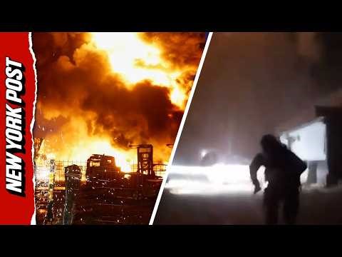 Intense Bodycam Captures Russian Attack Exploding in Kyiv