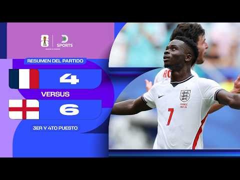¡¡PARTIDAZO TOTAL!! #INGLATERRA TERCERO, #FRANCIA CUARTO PUESTO | Francia 4–6 Inglaterra | Resumen