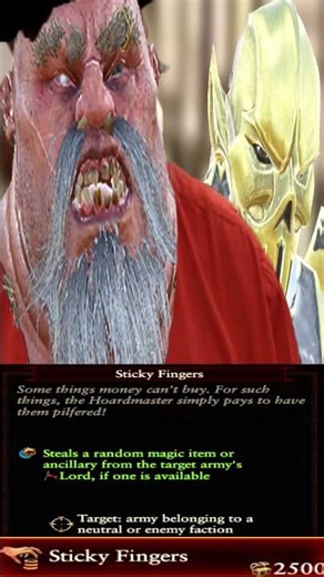 Greasus Can Steal Every Equipment, Even Sword of Khaine from Every Lord for just 2500 Gold