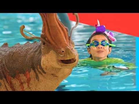 🦖 Who Swims the Fastest? Kayla’s Dino Swim Challenge! | Dino Kids | Dinosaur Shows for Kids