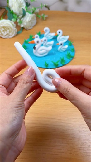 Simple Craft | Making a Pond of Little Ducks with Clay #DIY #Crafts