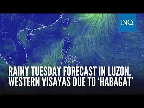 Rainy Tuesday forecast in Luzon, Western Visayas due to ‘habagat’