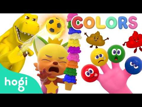 [ALL] Learn Colors with Six in a Bed, Ice Cream and More｜S7 Ep.1-10｜Hogi Colors｜Hogi Pinkfong