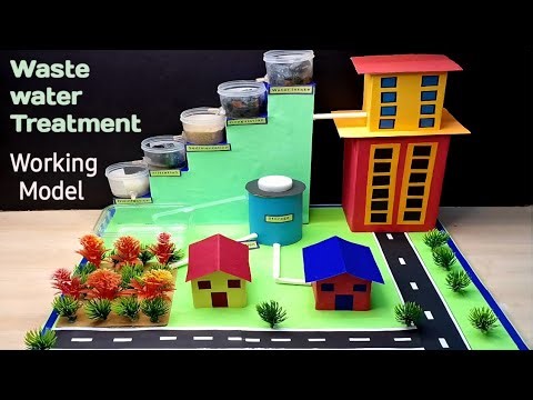 Waste water treatment plant Working model/Best project for science day exhibition/Kansal Creation