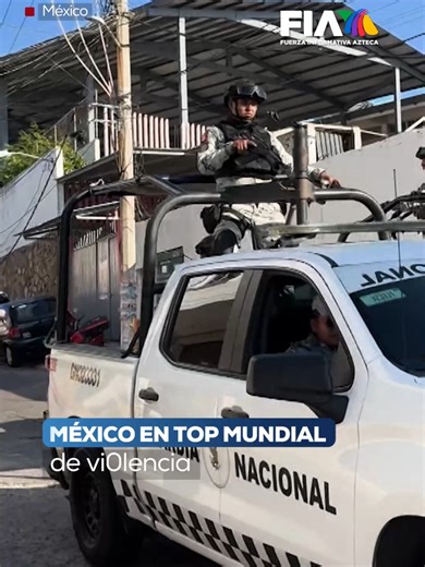 🚨🌍 México cierra el año como el 4° país más violento del mundo. De acuerdo con el índice de la organización internacional ACLED, el país aparece en nivel “extremo” por la magnitud de sus conflictos internos y suma más de 8 mil casos de violencia política en el último año. @diegoborbollatv con la información en #PrimeraLínea #AztecaNoticias #México #Violencia #México #Inseguridad