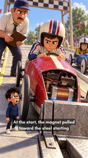 He Hid an Electromagnet in His Soapbox Car 😳