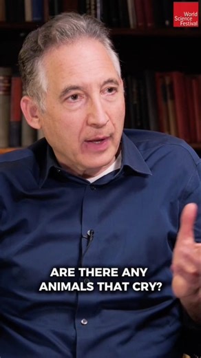 Only humans can cry or blush? #briangreene #psychology #stevenpinker