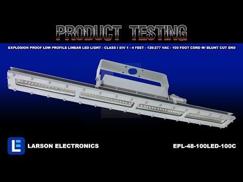 Explosion Proof Low Profile Linear LED Light - Class I Div 1 - 4 Feet - 120-277 VAC
