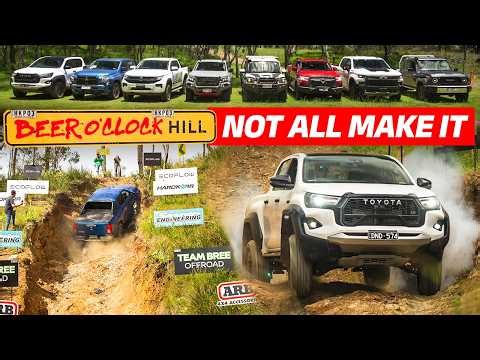 The ULTIMATE off-road test: Beer o’clock Hill vs BEST selling pickups! NOT ALL of them make it!