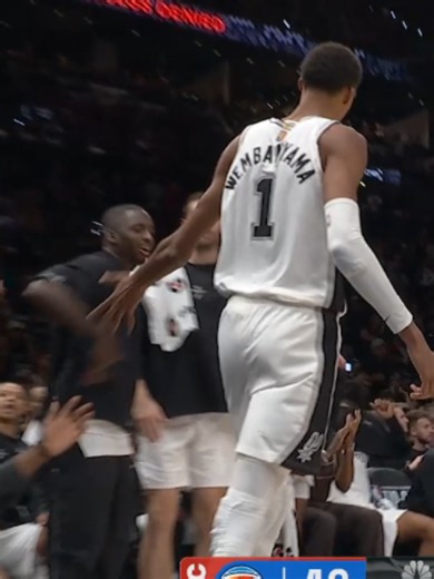 another one, thank you! #NBA #Spurs #victorwembanyama #block | spurs vs okc